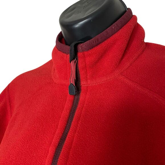 Haglofs Fleece Jacket Womens XS Polartec Red Full Zip High Neck Gorpcore Hiking - Picture 7 of 16